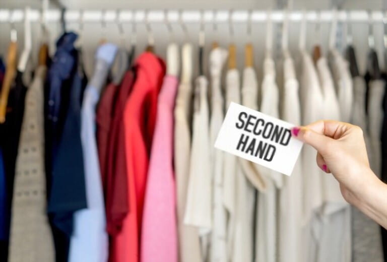 Second hand clothing shop.