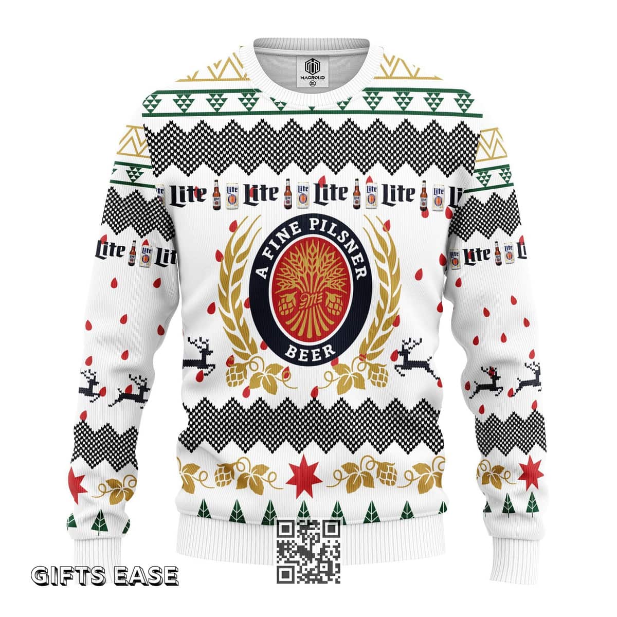A Fine Pilsner Beer Miller Lite Ugly Christmas Sweater Gift For Best Friends A Fine Pilsner Beer Miller Lite Ugly Christmas Sweater Gift For Best Friends