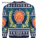 Miller Lite Ugly Christmas Sweater A Fine Pilsner Beer Gift For Best Friends