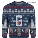 Miller Lite Ugly Christmas Sweater Hold Lite True Gift For Beer Drinkers Miller Lite Ugly Christmas Sweater Hold Lite True Gift For Beer Drinkers