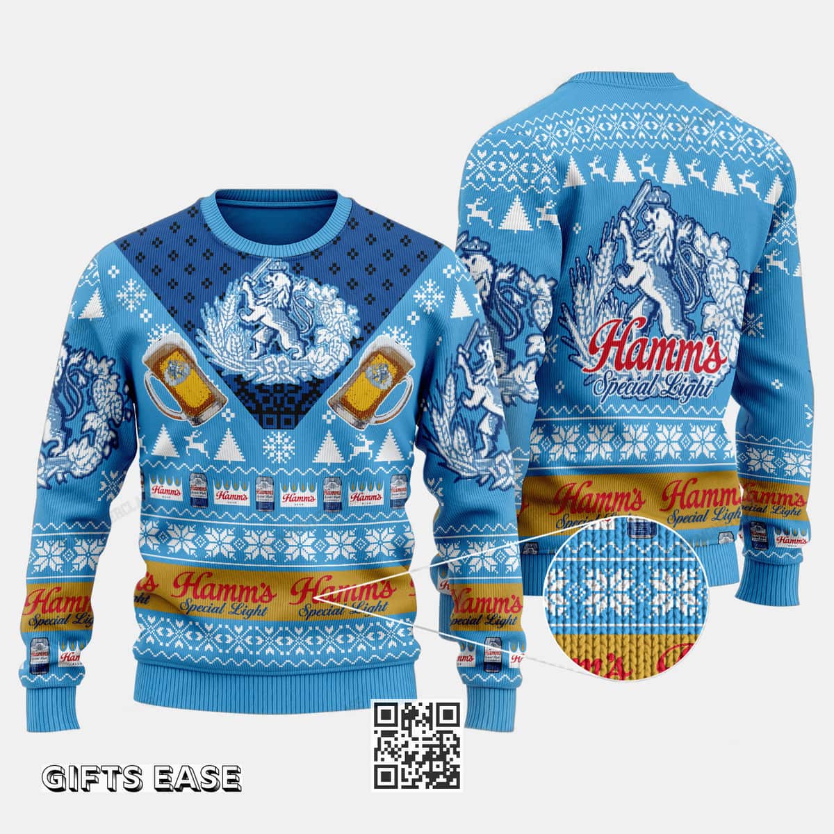 Hamm’s Beer Special Light Ugly Christmas Sweater Gift For Son From Mom Hamm’s Beer Special Light Ugly Christmas Sweater Gift For Son From Mom