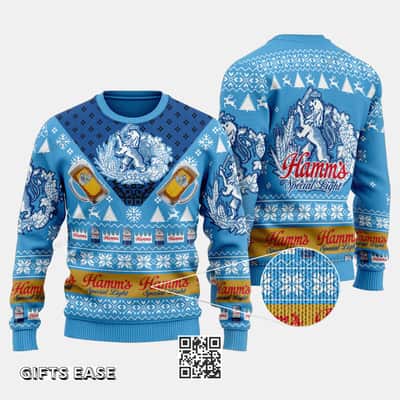 Hamm&rsquo;s Beer Special Light Ugly Christmas Sweater Gift For Son From Mom