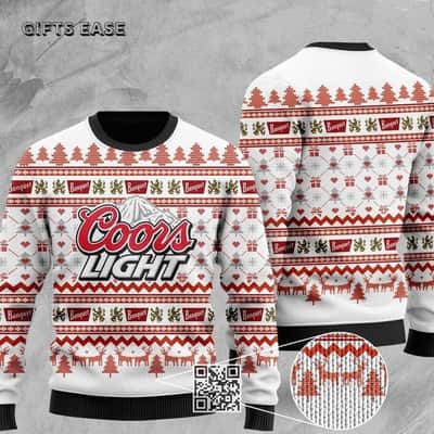 Coors Light Banquet Beer Ugly Christmas Sweater Gift For Daughter From Dad
