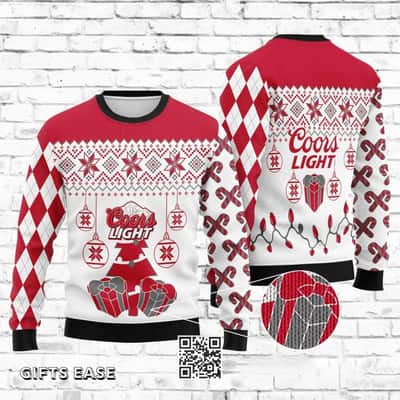 Coors Light Beer Ugly Christmas Sweater Birthday Gift For Sister-In-Law Coors Light Beer Ugly Christmas Sweater Birthday Gift For Sister-In-Law