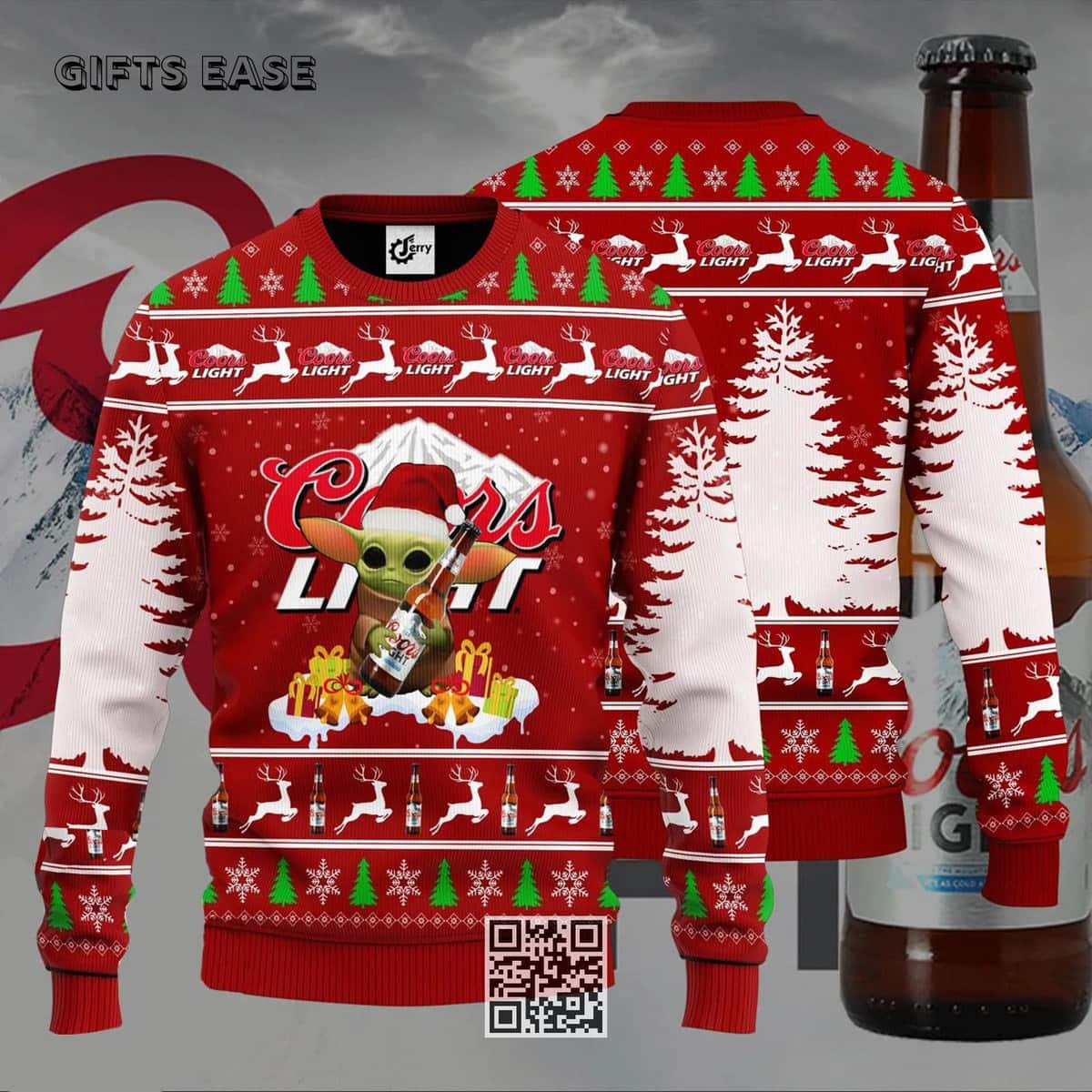 Christmas Baby Yoda Loves Coors Light Ugly Christmas Sweater Beer Gift For Best Friends Christmas Baby Yoda Loves Coors Light Ugly Christmas Sweater Beer Gift For Best Friends