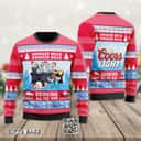 Funny Coors Light Beer Ugly Christmas Sweater Drinker Bells Drinking All The Way Funny Coors Light Beer Ugly Christmas Sweater Drinker Bells Drinking All The Way