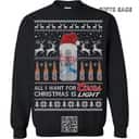 All I Want For Christmas Is Coors Light Beer Ugly Christmas Sweater Santa Hat Gift For Daughter From Mom All I Want For Christmas Is Coors Light Beer Ugly Christmas Sweater Santa Hat Gift For Daughter From Mom