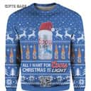 Royal All I Want For Christmas Is Coors Light Beer Ugly Christmas Sweater Gift For Daughter From Mom