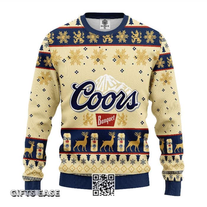 Coors Banquet Beer Ugly Christmas Sweater All Over Print Xmas Gift For Best Friends Coors Banquet Beer Ugly Christmas Sweater All Over Print Xmas Gift For Best Friends