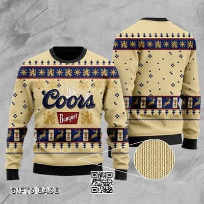Coors Banquet Beer Ugly Christmas Sweater Xmas Gift For Him