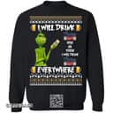 Funny Grinch I Will Drink Coors Banquet Ugly Christmas Sweater Gift For Beer Drinkers