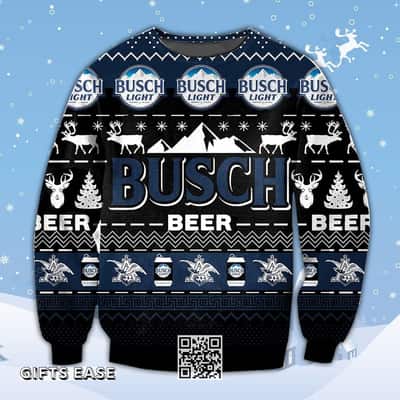 Busch Light Beer Ugly Christmas Sweater Gift For Son From Father