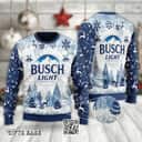 Busch Light Beer Ugly Christmas Sweater Gift For Girlfriend