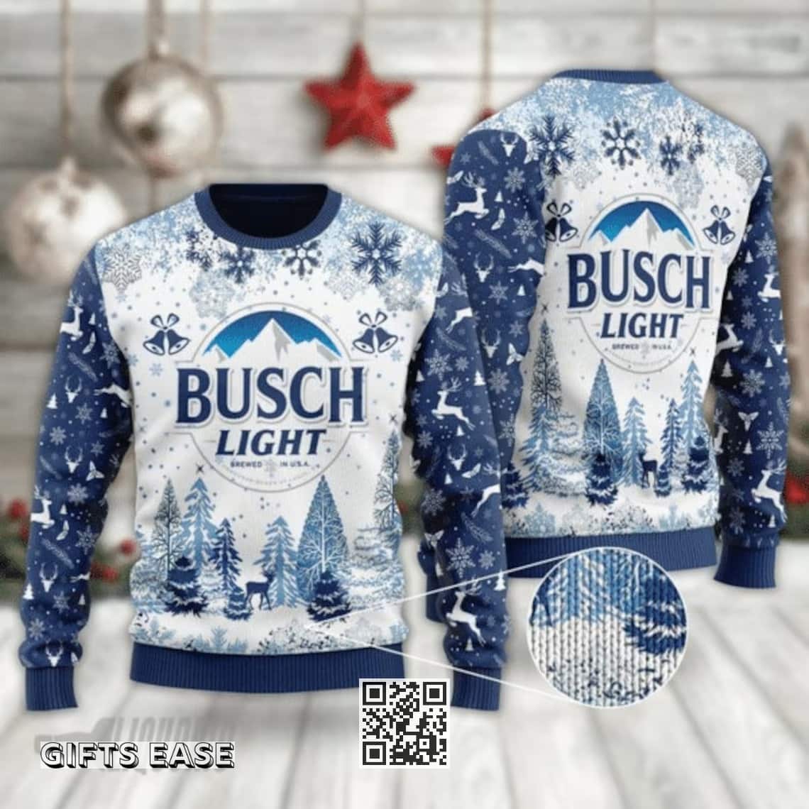 Busch Light Beer Ugly Christmas Sweater Gift For Girlfriend Busch Light Beer Ugly Christmas Sweater Gift For Girlfriend
