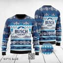 Busch Light Beer Ugly Christmas Sweater Gift For Daughter From Mom