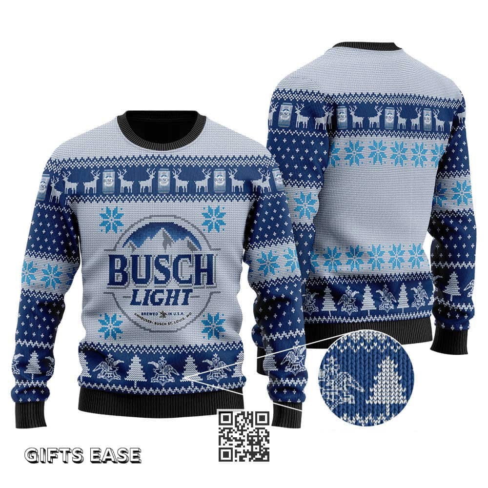 Retro Busch Light Beer Ugly Christmas Sweater Birthday Gift For Sister-In-Law Retro Busch Light Beer Ugly Christmas Sweater Birthday Gift For Sister-In-Law