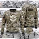 Military Camouflage Busch Light Beer Ugly Christmas Sweater Xmas Gift For Him Military Camouflage Busch Light Beer Ugly Christmas Sweater Xmas Gift For Him