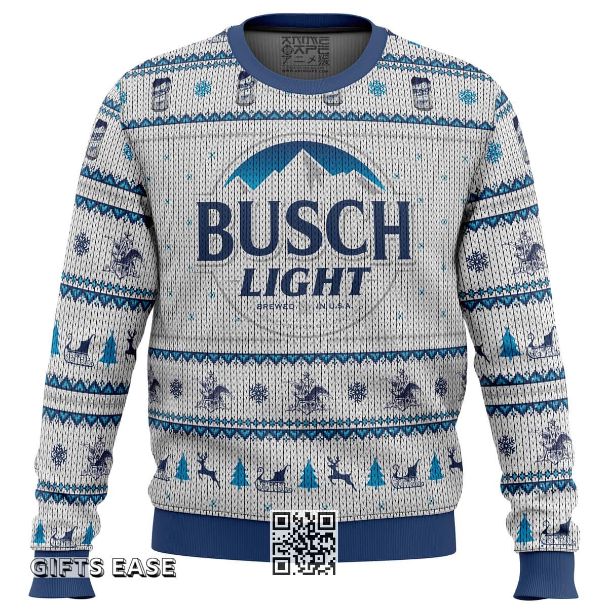 Classic Busch Light Beer Ugly Christmas Sweater Gift For Wife Classic Busch Light Beer Ugly Christmas Sweater Gift For Wife