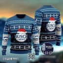 Busch Light Beer Ugly Christmas Sweater In A Cool Santa Hat Gift For Him Busch Light Beer Ugly Christmas Sweater In A Cool Santa Hat Gift For Him