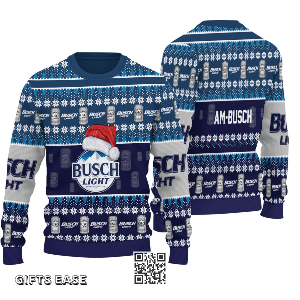 Santa Clause Busch Light Ugly Christmas Sweater Xmas Gift For Beer Drinkers Santa Clause Busch Light Ugly Christmas Sweater Xmas Gift For Beer Drinkers