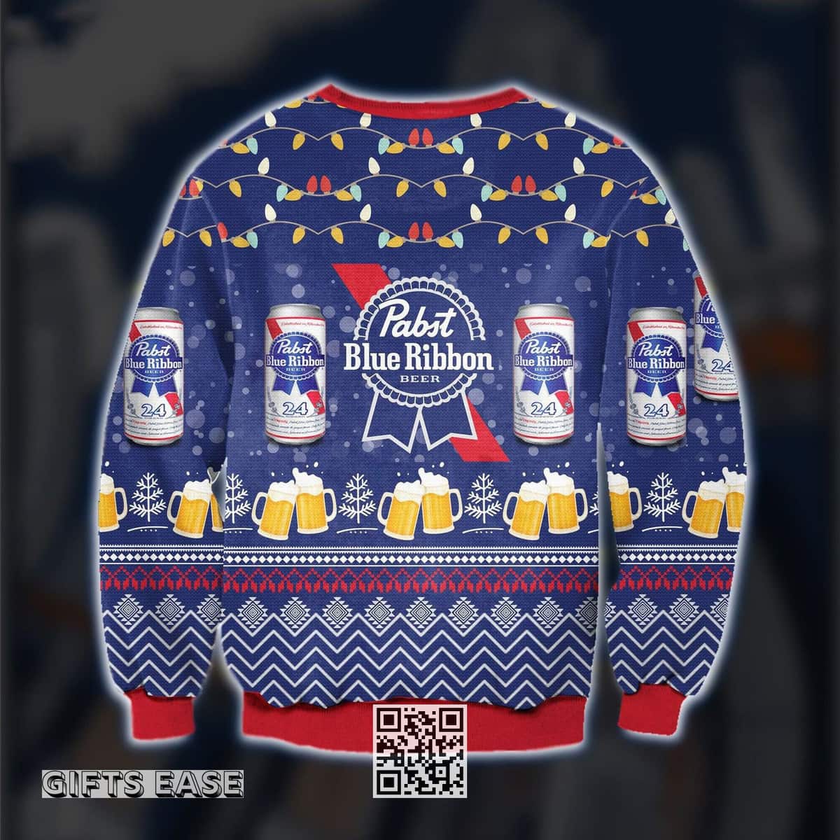 Pabst Blue Ribbon Beer Ugly Christmas Sweater Gift For Daughter From Mom Pabst Blue Ribbon Beer Ugly Christmas Sweater Gift For Daughter From Mom