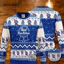 Pabst Blue Ribbon Ugly Christmas Sweater Gift For Beer Drinkers Pabst Blue Ribbon Ugly Christmas Sweater Gift For Beer Drinkers