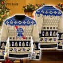 Pabst Blue Ribbon Ugly Christmas Sweater Christmas Gift For Beer Lovers