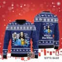 The Only Beer I Believe In Is The Holy Pabst Blue Ribbon Ugly Christmas Sweater