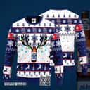 Cool Pabst Blue Ribbon Beer Ugly Christmas Sweater Reindeer Gift For Best Friends