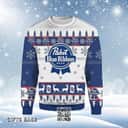 Pabst Blue Ribbon Beer Ugly Christmas Sweater Gift For Son From Father Pabst Blue Ribbon Beer Ugly Christmas Sweater Gift For Son From Father