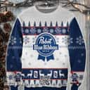 Pabst Blue Ribbon Beer Ugly Christmas Sweater Birthday Gift For Son