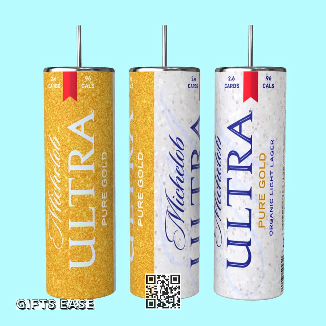 Michelob ULTRA Pure Gold Tumbler Birthday Gift For Mom Michelob ULTRA Pure Gold Tumbler Birthday Gift For Mom