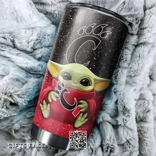 NCAA Cincinnati Bearcats Baby Yoda Star Wars Tumbler Cool Gift For Football Players NCAA Cincinnati Bearcats Baby Yoda Star Wars Tumbler Cool Gift For Football Players