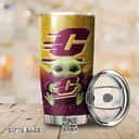 NCAA Central Michigan Chippewas Baby Yoda Star Wars Tumbler Gift For Best Friends NCAA Central Michigan Chippewas Baby Yoda Star Wars Tumbler Gift For Best Friends