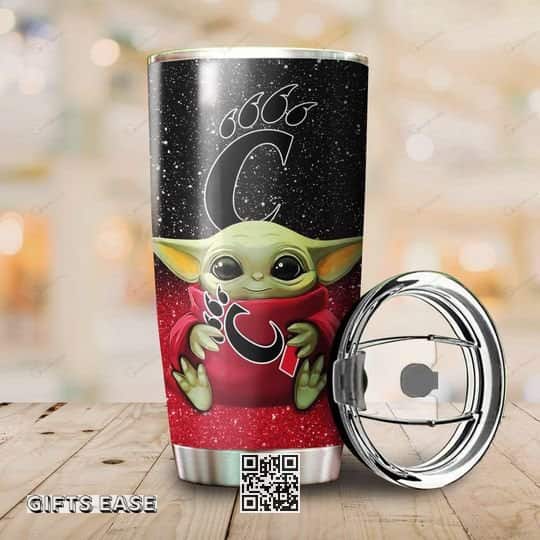 NCAA Cincinnati Bearcats Baby Yoda Star Wars Tumbler Cool Gift For Football Players NCAA Cincinnati Bearcats Baby Yoda Star Wars Tumbler Cool Gift For Football Players