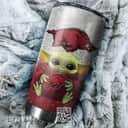 NFL Arkansas Razorbacks Baby Yoda Star Wars Tumbler Gift For Best Friends