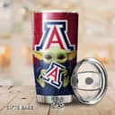 Arizona Wildcats Baby Yoda Star Wars Tumbler Gift For Football Players