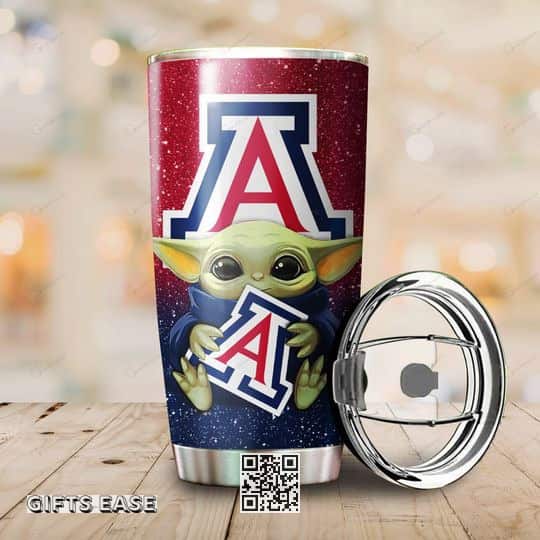 Arizona Wildcats Baby Yoda Star Wars Tumbler Gift For Football Players Arizona Wildcats Baby Yoda Star Wars Tumbler Gift For Football Players
