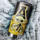 Appalachian State Mountaineers Baby Yoda Star Wars Tumbler Gift For Girlfriend