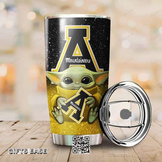 Appalachian State Mountaineers Baby Yoda Star Wars Tumbler Gift For Girlfriend Appalachian State Mountaineers Baby Yoda Star Wars Tumbler Gift For Girlfriend