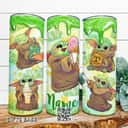 Watercolor Baby Yoda Star Wars Tumbler Gift For Best Friends Custom Name