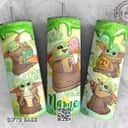 Watercolor Baby Yoda Star Wars Tumbler Gift For Best Friends Custom Name