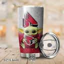 Ball State Cardinals Baby Yoda Star Wars Tumbler Gift For Football Fans Ball State Cardinals Baby Yoda Star Wars Tumbler Gift For Football Fans