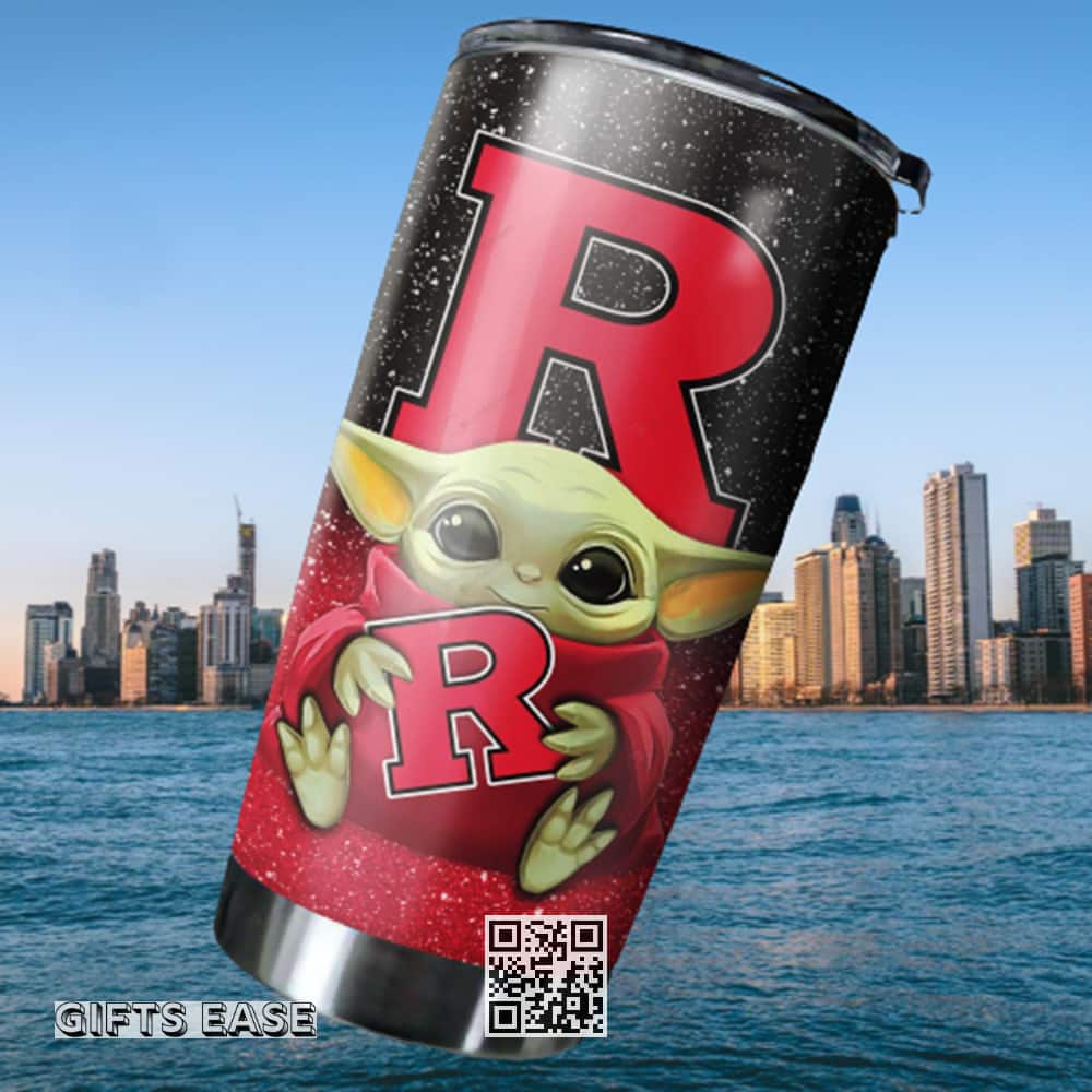 NCAA Baby Yoda Hugs Rutgers Scarlet Knights Tumbler Gift For Daughter NCAA Baby Yoda Hugs Rutgers Scarlet Knights Tumbler Gift For Daughter