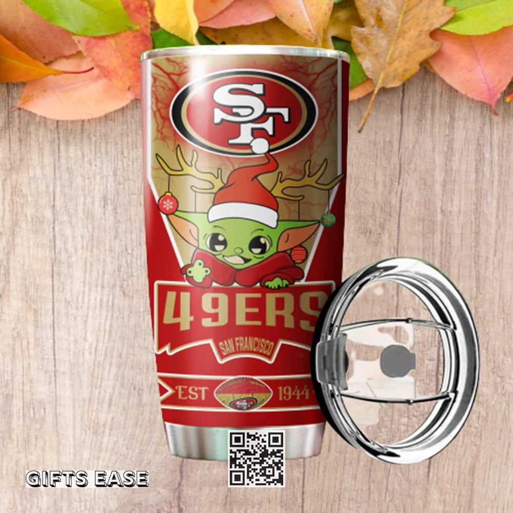 San Francisco 49ers NFL Christmas Baby Yoda Tumbler San Francisco 49ers NFL Christmas Baby Yoda Tumbler