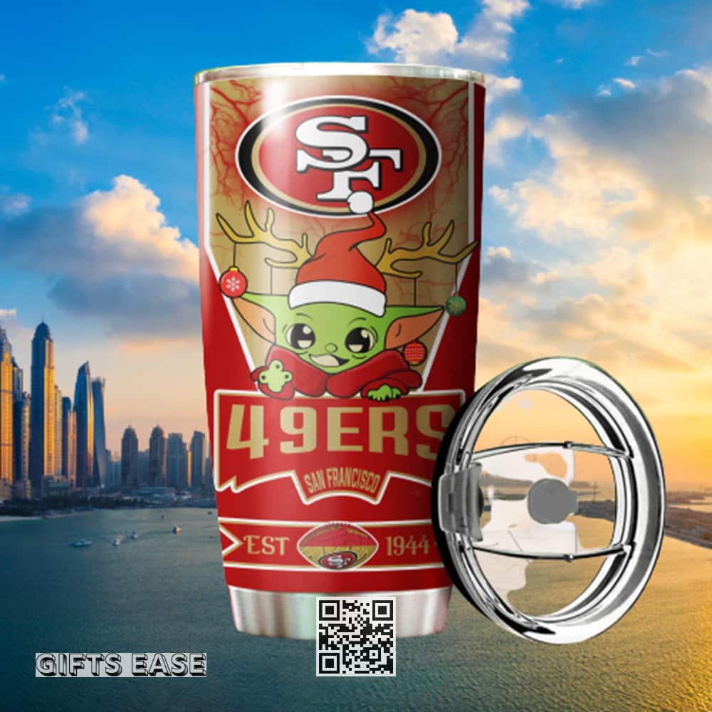San Francisco 49ers NFL Christmas Baby Yoda Tumbler San Francisco 49ers NFL Christmas Baby Yoda Tumbler