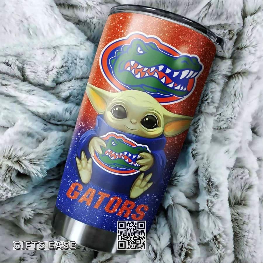 Florida Gators Baby Yoda Tumbler Gift For NFL Fans Custom Name Florida Gators Baby Yoda Tumbler Gift For NFL Fans Custom Name