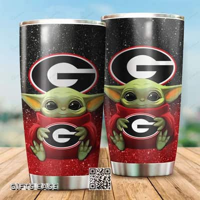 Georgia Bulldogs Baby Yoda Star Wars Tumbler Gift For Football Players Georgia Bulldogs Baby Yoda Star Wars Tumbler Gift For Football Players