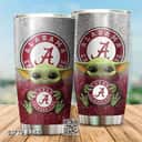 Alabama Crimson Tide Baby Yoda Star Wars Tumbler Football Gift For Players