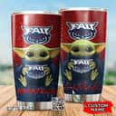Red Florida Atlantic Owls Baby Yoda Tumbler Gift For Football Fans Custom Name Red Florida Atlantic Owls Baby Yoda Tumbler Gift For Football Fans Custom Name